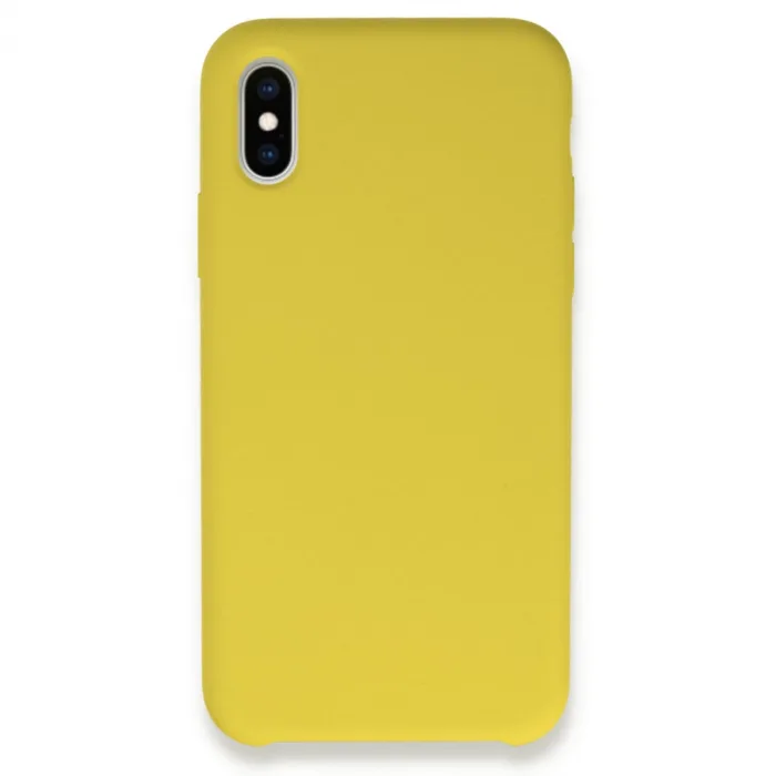 İphone Xs Max Kılıf Lansman Legant Silikon - Sarı
