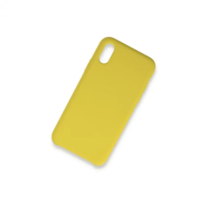 İphone Xs Max Kılıf Lansman Legant Silikon - Sarı