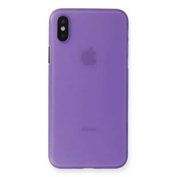 İphone Xs Max Kılıf Pp Ultra İnce Kapak - Mor