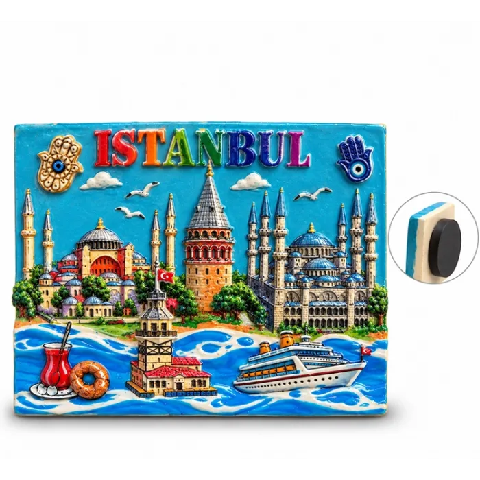 İstanbul Temalı Polyester Magnet Alk5874