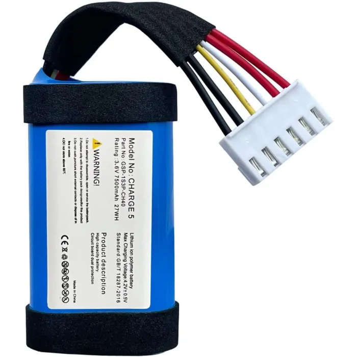Jbl Charge 5 Uyumlu 3.7v 7800 Mah Soketli Batarya