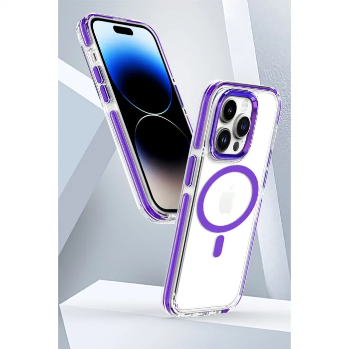 Joko  iPhone 15 Pro Max Bella Magsafe Kapak - Mavi
