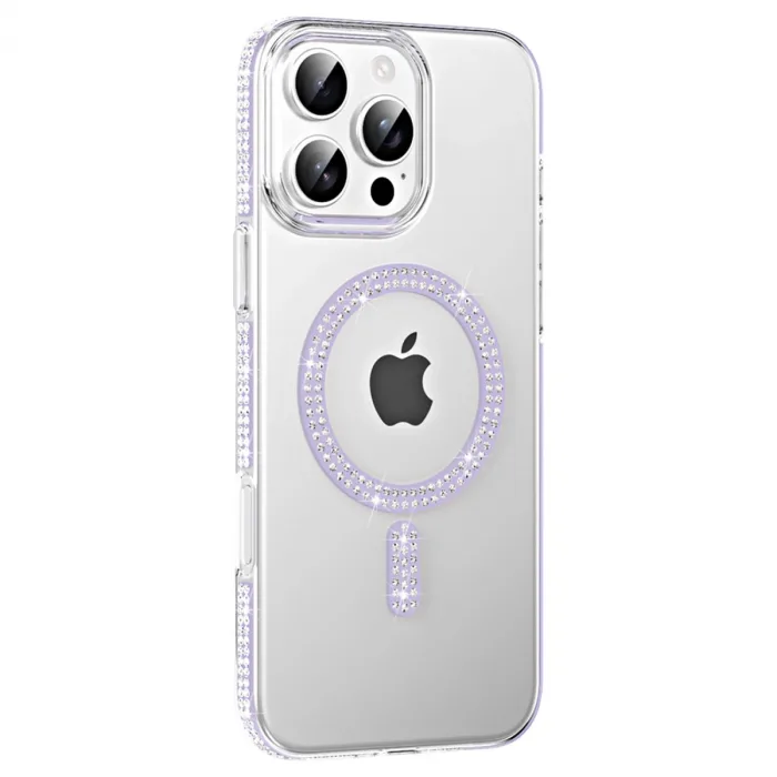 Joko Apple İphone 16 Pro Max Move Taşlı Magsafe Kapak - Lila