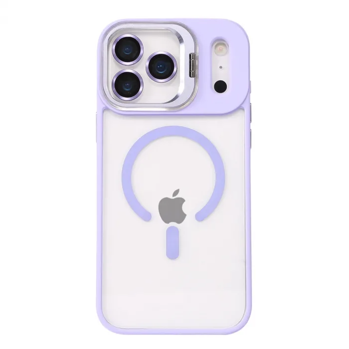 Joko  İphone 17 Pro Remim Lensli Magsafe Standlı Kapak - Lila