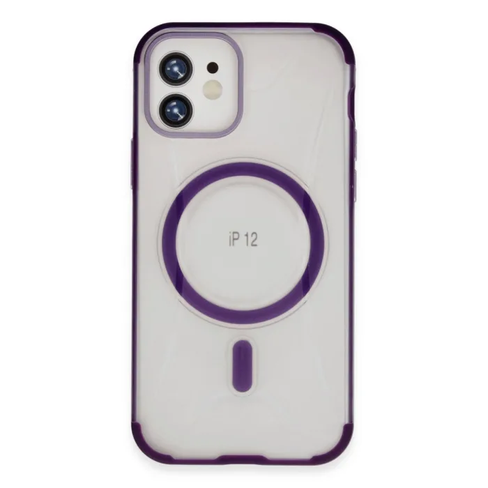 Joko  İphone 12 Hilton Magsafe Kapak - Derin Mor