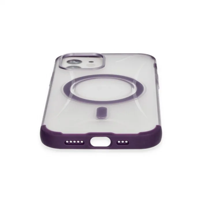 Joko  iPhone 12 Hilton Magsafe Kapak - Derin Mor