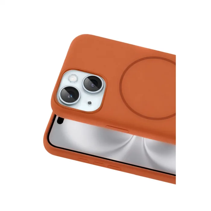 Joko  iPhone 14 Kılıf Jully Magsafe Kapak - Turuncu