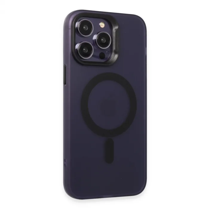 Joko  İphone 14 Pro Max Kılıf Mateks Magsafe Kapak - Derin Mor