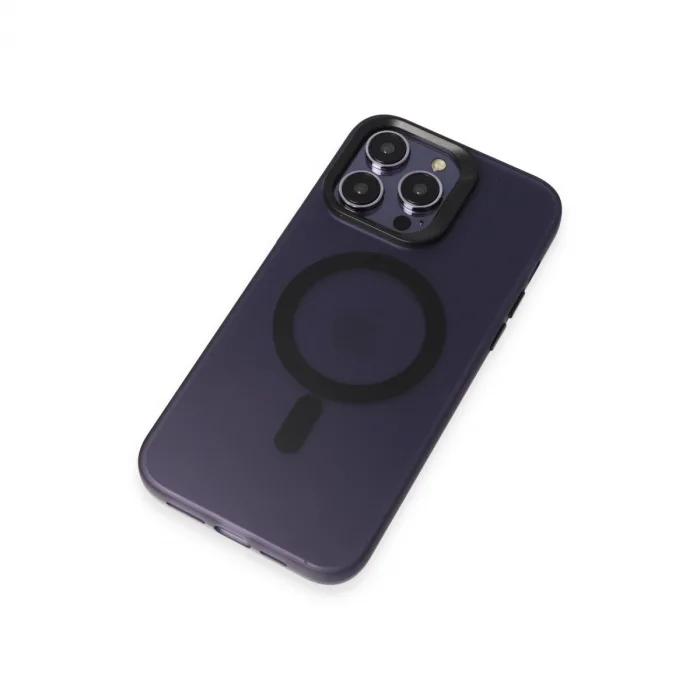 Joko İphone 14 Pro Max Kılıf Mateks Magsafe Kapak - Derin Mor