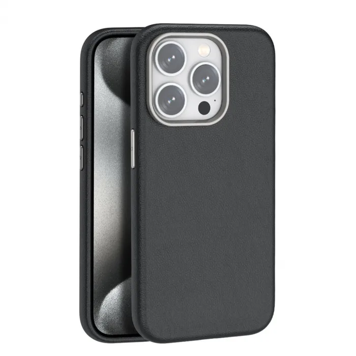 Joko İphone 14 Pro Max Kılıf Wonder Deri Magsafe Kapak - Siyah