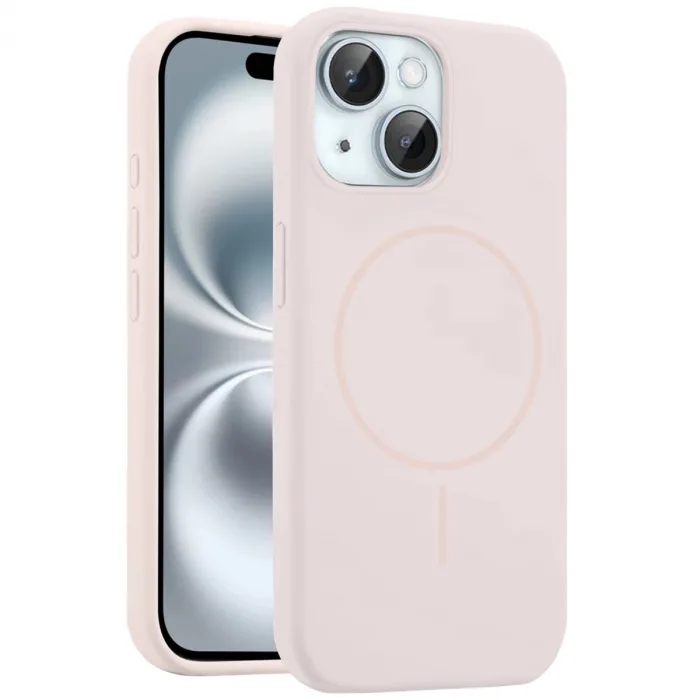 Joko  İphone 15 Kılıf Jully Magsafe Kapak - Pudra