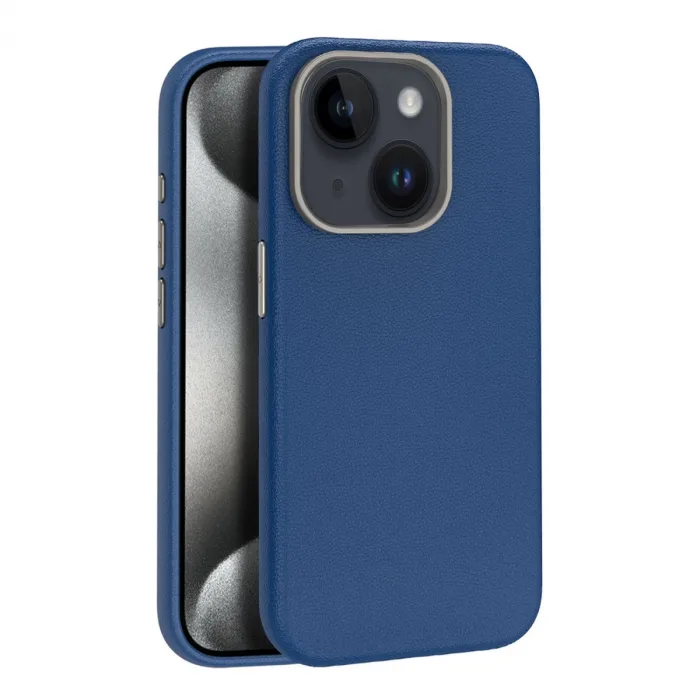 Joko İphone 15 Kılıf Wonder Deri Magsafe Kapak - Lacivert