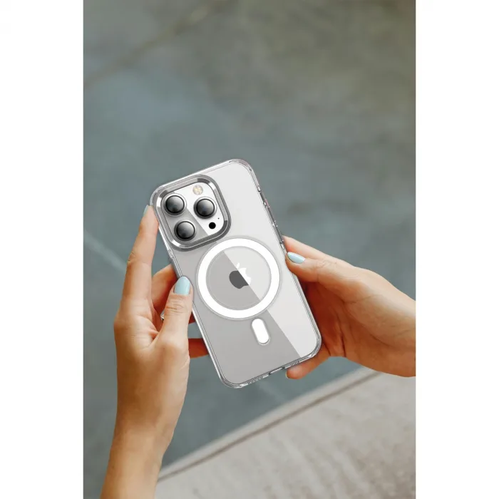 Joko  İphone 15 Pro Kılıf Crystal Magsafe Kapak - Şeffaf