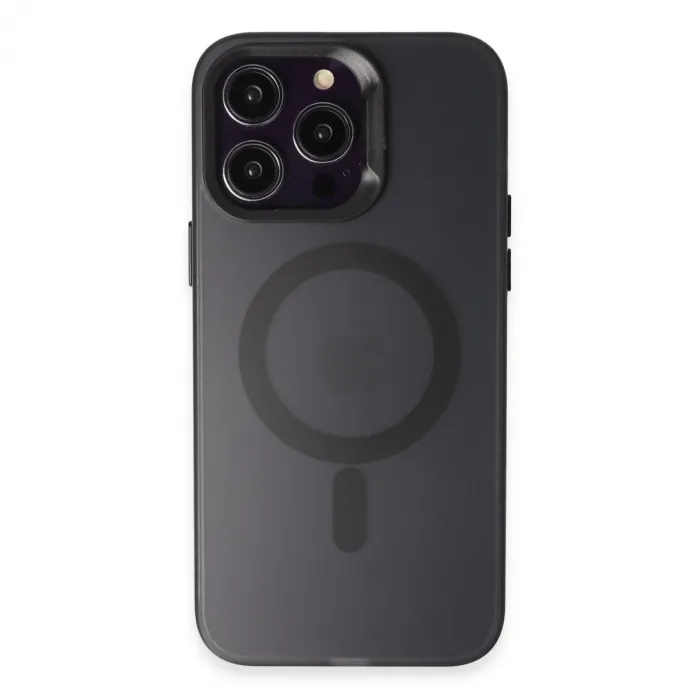Joko İphone 15 Pro Kılıf Mateks Magsafe Kapak - Siyah