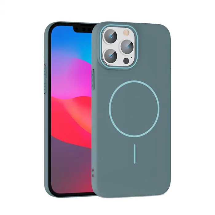 Joko  İphone 15 Pro Max Broş Magsafe Kapak - Turkuaz