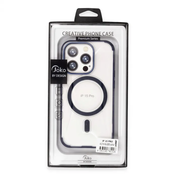 Joko  İphone 15 Pro Max Hilton Magsafe Kapak - Titan Gri