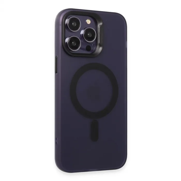 Joko İphone 15 Pro Max Kılıf Mateks Magsafe Kapak - Derin Mor