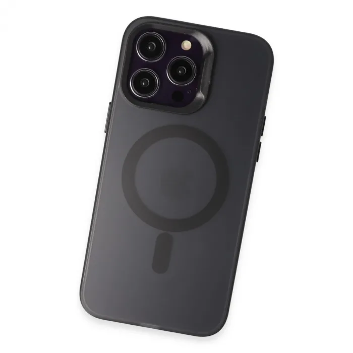 Joko İphone 15 Pro Max Kılıf Mateks Magsafe Kapak - Siyah