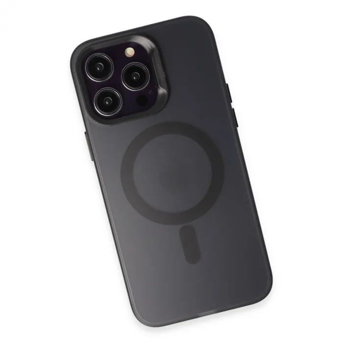 Joko  İphone 15 Pro Max Kılıf Mateks Magsafe Kapak - Siyah