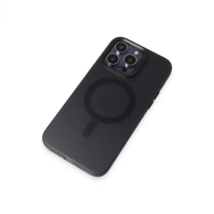 Joko  İphone 15 Pro Max Kılıf Mateks Magsafe Kapak - Siyah