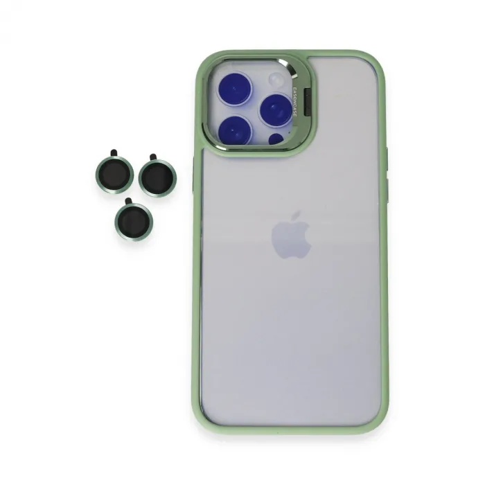 Joko  iPhone 15 Pro Max Kılıf Roblox Lens Standlı Kapak - Yeşil
