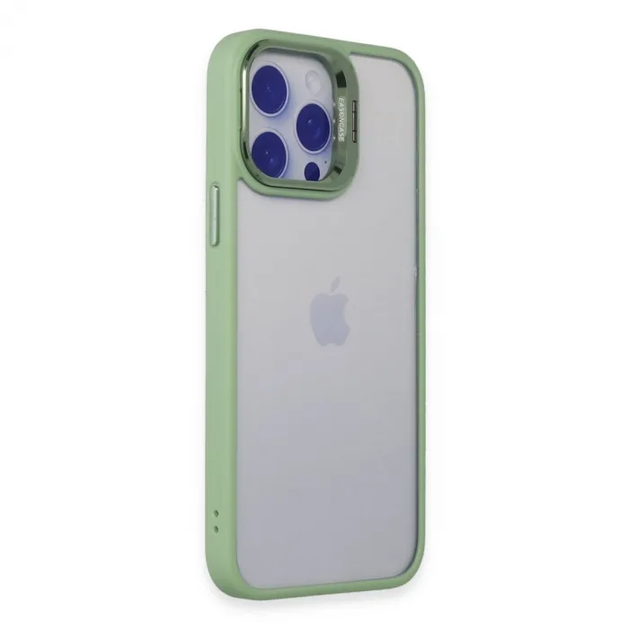Joko  iPhone 15 Pro Max Kılıf Roblox Lens Standlı Kapak - Yeşil