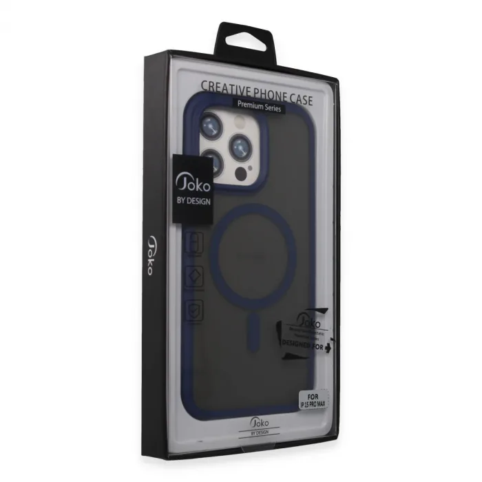 Joko İphone 15 Pro Max Toras Airbag Magsafe Kapak - Lacivert