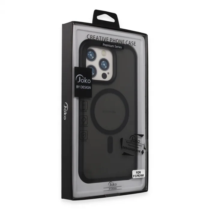 Joko  İphone 15 Pro Max Toras Airbag Magsafe Kapak - Siyah