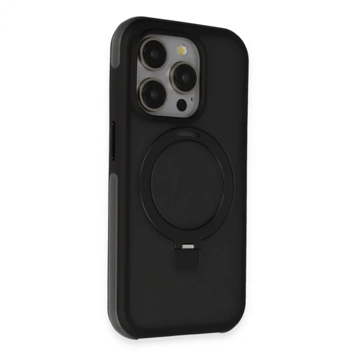 Joko İphone 15 Pro Max Zorda Airbag Magsafe Standlı Kapak - Siyah