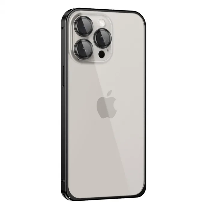 Joko  İphone 15 Pro Metal Bumper Mat Kapak - Siyah
