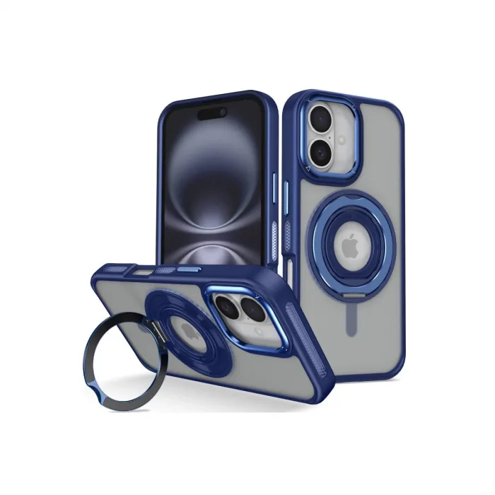 Joko İphone 16 Banza Magsafe Standlı Kapak - Lacivert
