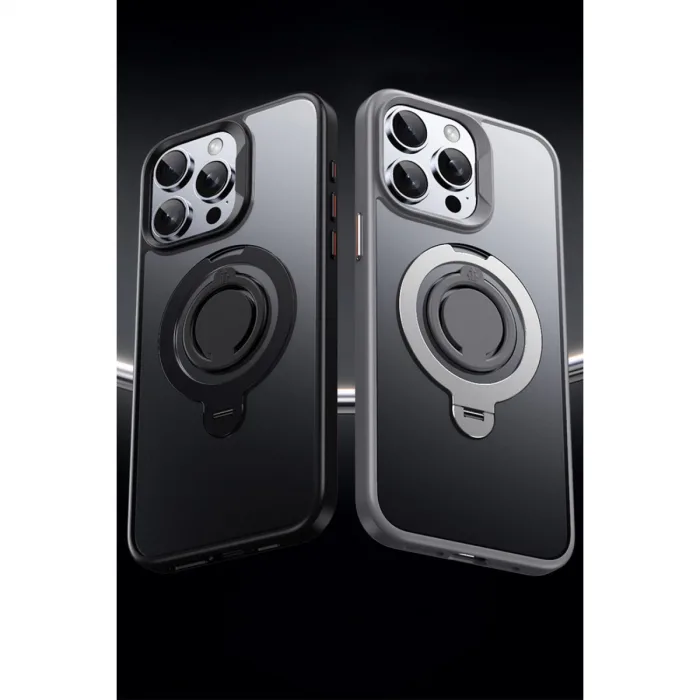Joko İphone 16 Pro Avatar 360 Dönen Magsafe Kapak - Titan Gri