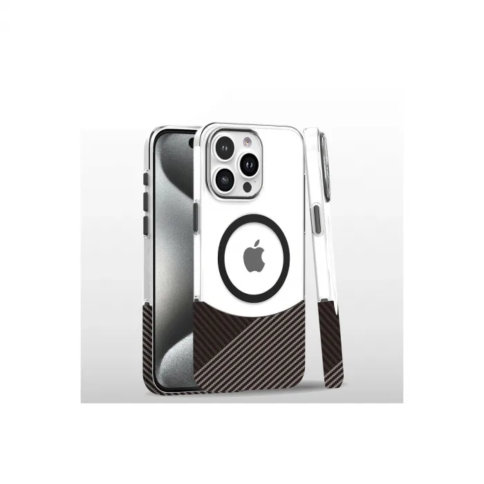 Joko  İphone 16 Pro Carbon Puzzle Magsafe Kapak - Gri