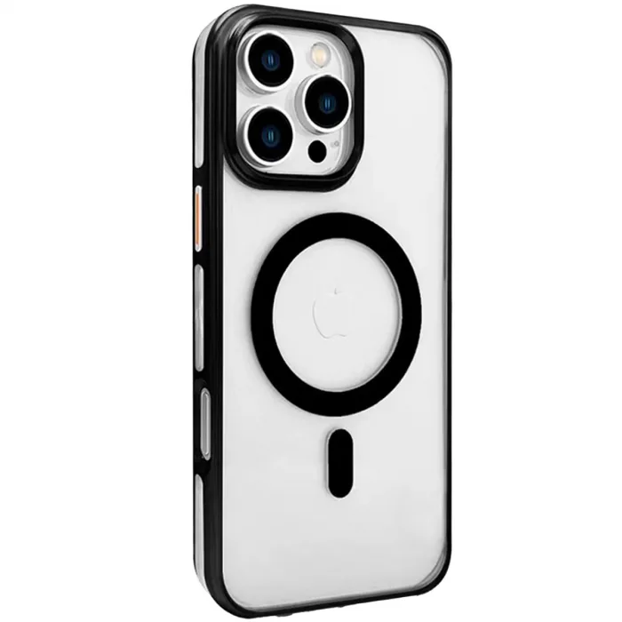 Joko  İphone 16 Pro Gleam Pc Sert Magsafe Kılıf - Şeffaf-siyah