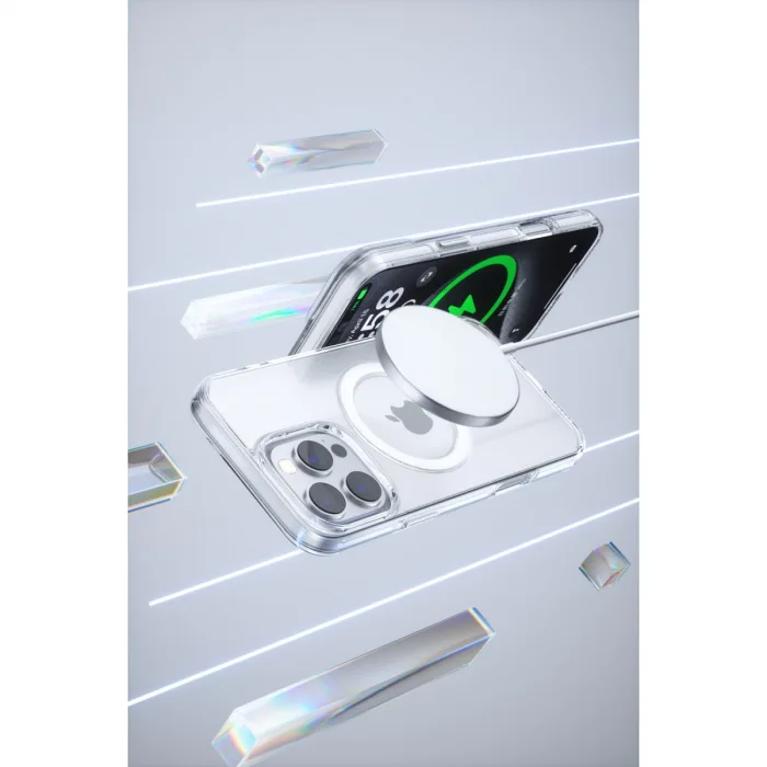 Joko  iPhone 16 Pro Max Gleam PC Sert Magsafe Kılıf - Şeffaf