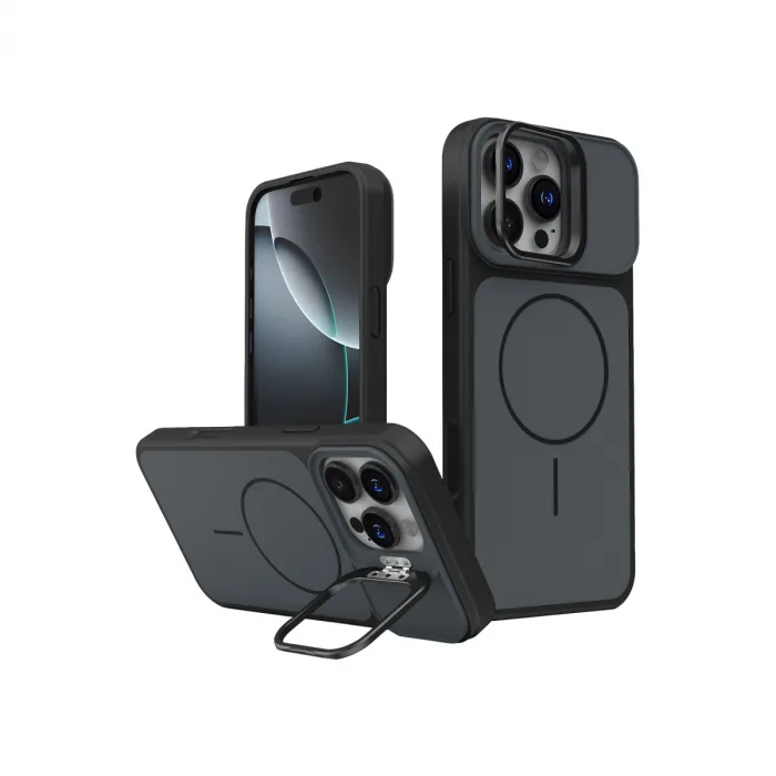 Joko  İphone 16 Pro Max Pale Magsafe Standlı Kapak - Siyah