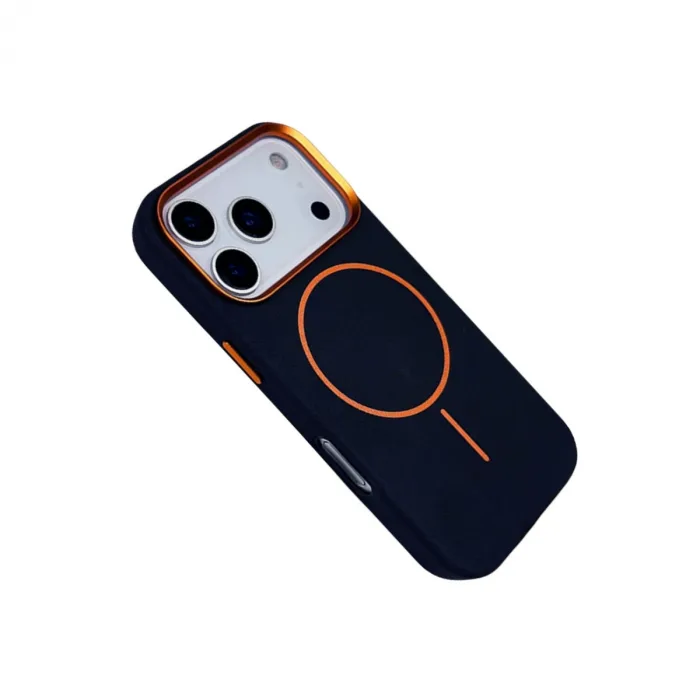 Joko  iPhone 17 Pro Luno Deri Magsafe Kapak - Mavi