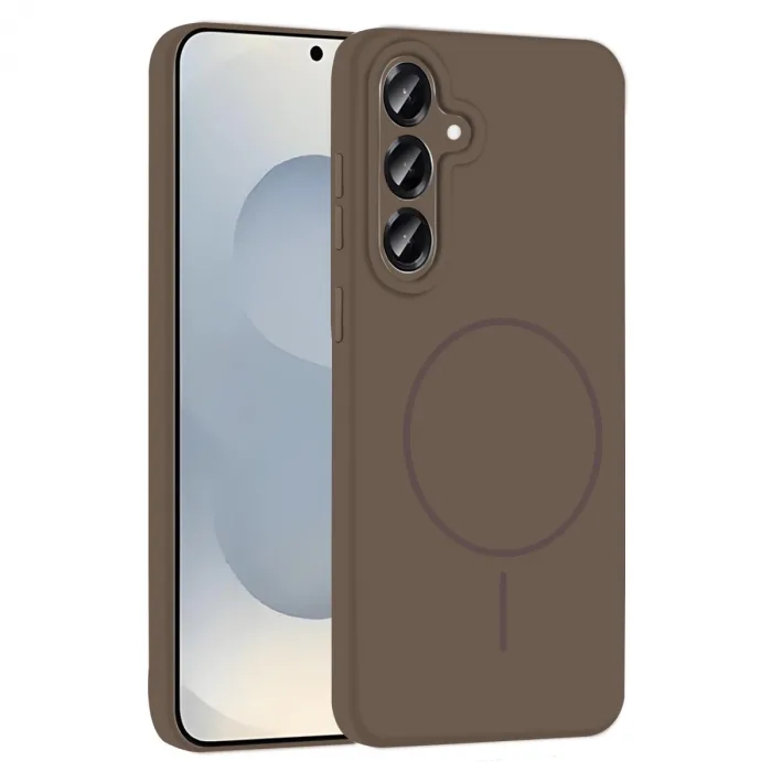 Joko Samsung Galaxy S23 Fe Kılıf Jully Magsafe Kapak - Kahverengi