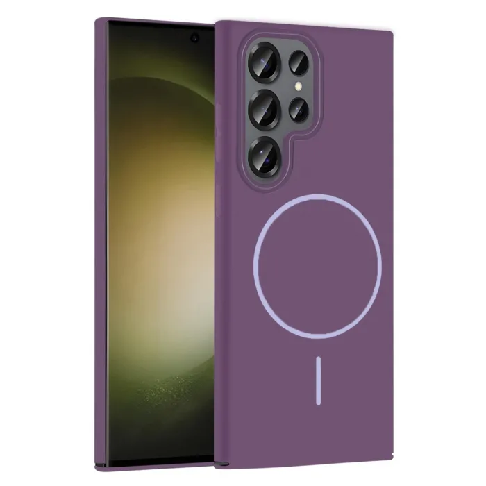 Joko Samsung Galaxy S23 Ultra Broş Magsafe Kapak - Mor