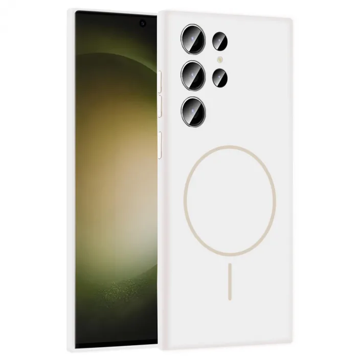 Joko Samsung Galaxy S23 Ultra Kılıf Jully Magsafe Kapak - Beyaz
