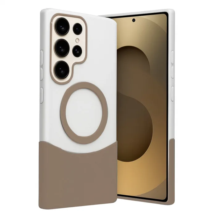 Joko Samsung Galaxy S23 Ultra Velar Magsafe Kapak - Çöl Titanyum