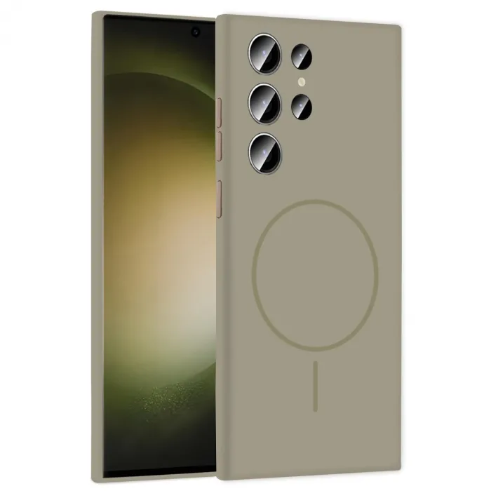 Joko Samsung Galaxy S24 Ultra Kılıf Jully Magsafe Kapak - Çöl Titanyum