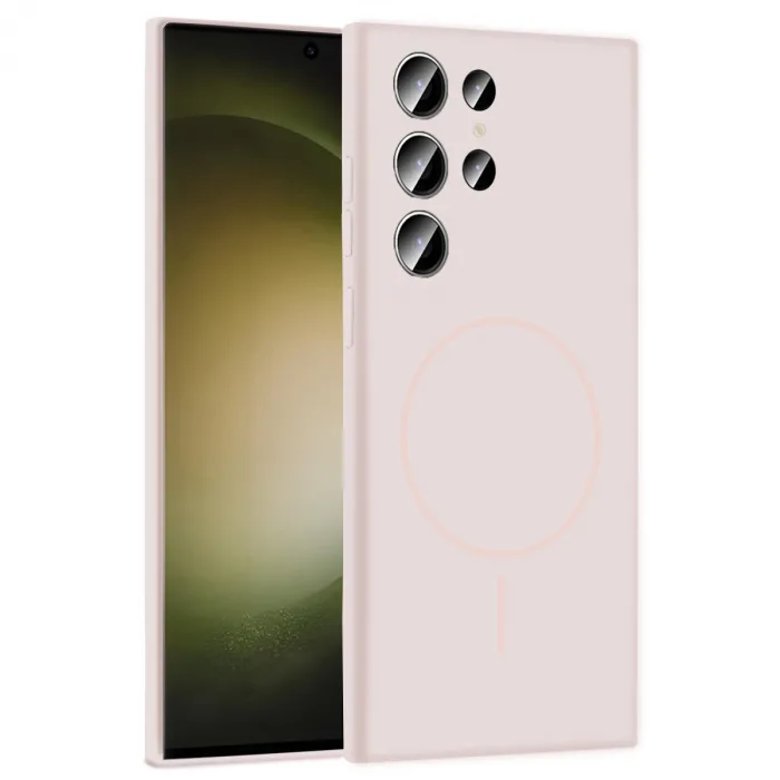 Joko Samsung Galaxy S24 Ultra Kılıf Jully Magsafe Kapak - Pudra