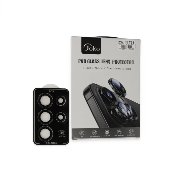 Joko Samsung Galaxy S24 Ultra Pvd Metal Kamera Lens - Siyah