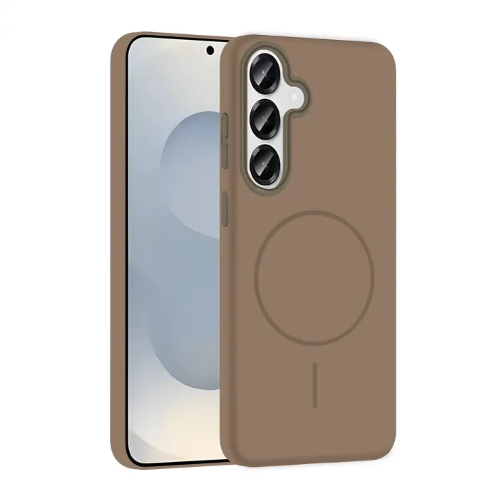 Joko Samsung Galaxy S25 Broş Magsafe Kapak - Çöl Titanyum