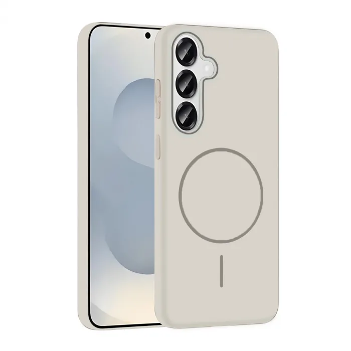 Joko Samsung Galaxy S25 Broş Magsafe Kapak - Krem