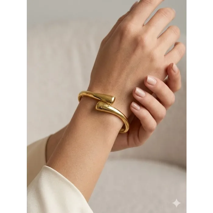Kalın Damla Model Kelepçe - Kbl0443