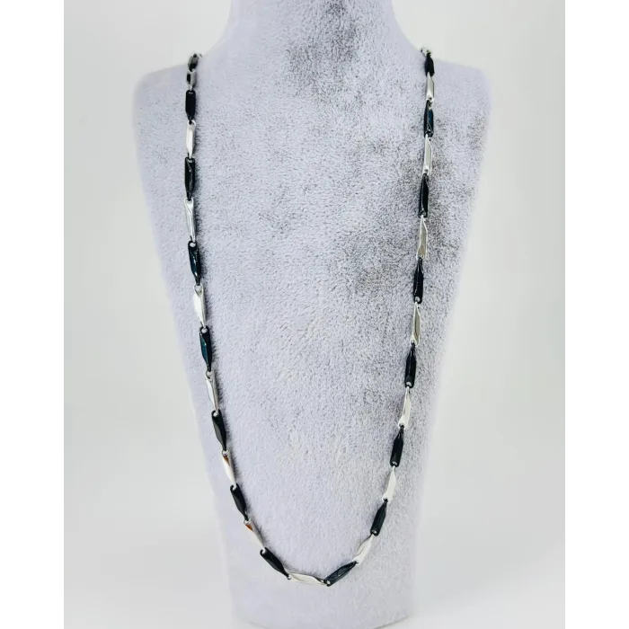 Rodyum Çelik Erkek Kolye 60 Cm - Ekl0025