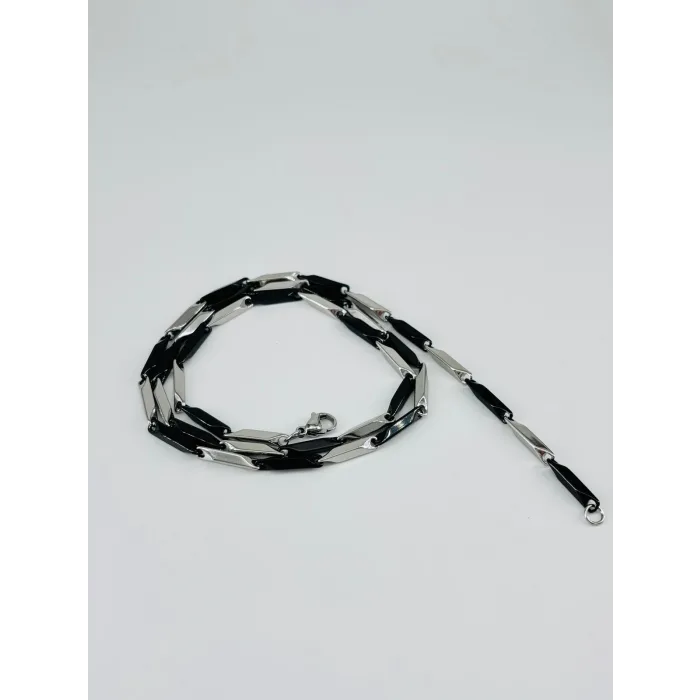 Rodyum Çelik Erkek Kolye 60 Cm - Ekl0028