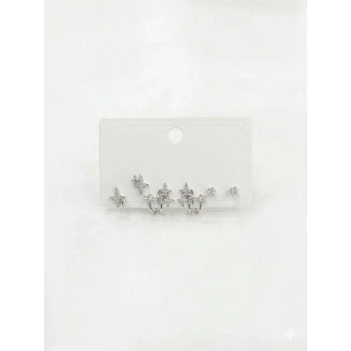 Kutup Yıldızı Altılı Küpe - Kp00576
